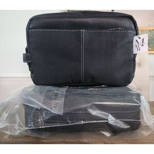 (2) NWT Waterproof Nylon Dopp Kits by Men's Wearhouse Shaving Toiletry Organizer